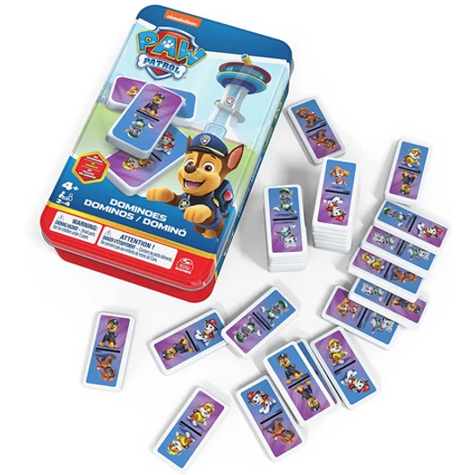Mancs őrjárat domino játék fém dobozban - Spin Master