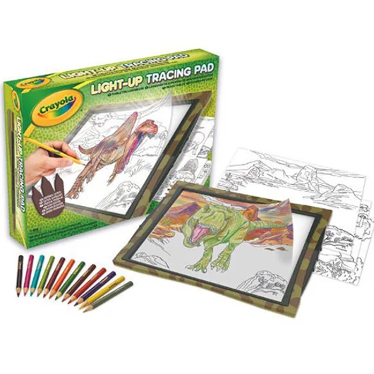 Crayola: Dinós világító rajztábla sablonnal