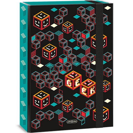 Ars Una: Geek türkiz-fekete füzetbox A/4