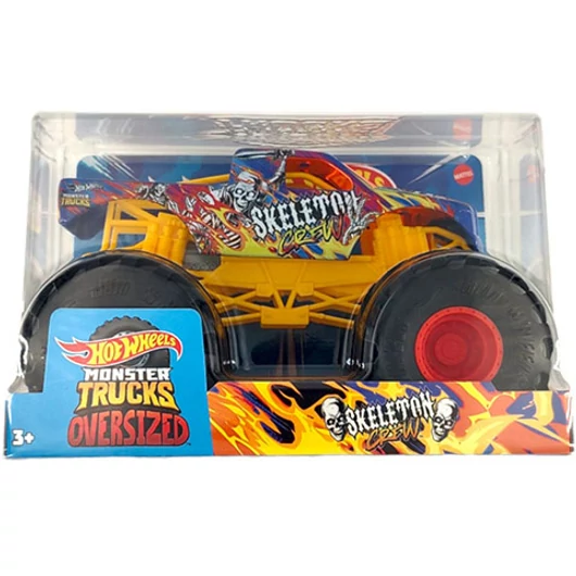 Hot Wheels: Monster Trucks Oversized Skeleton Crew járgány 1/24 - Mattel