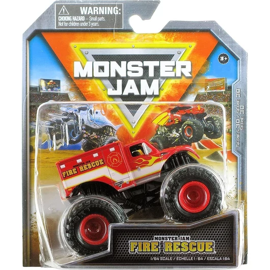 Monster Jam: Fire Rescue monster kisautó 1/64 - Spin Master