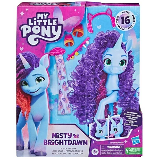 Én kicsi Pónim: A nap stílusa - Misty Brightdawn 16db-os figuraszett matricákkal és kiegészítőkkel - Hasbro