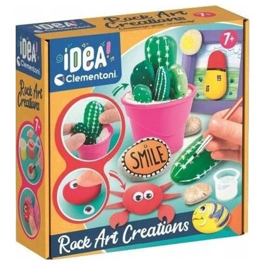 Idea Meglepetés doboz: Kavicsfestés művészeti alkotások - Clementoni