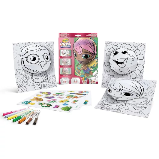 Crayola: POP's 3D-s foglalkoztató színező füzet - Tündérföld