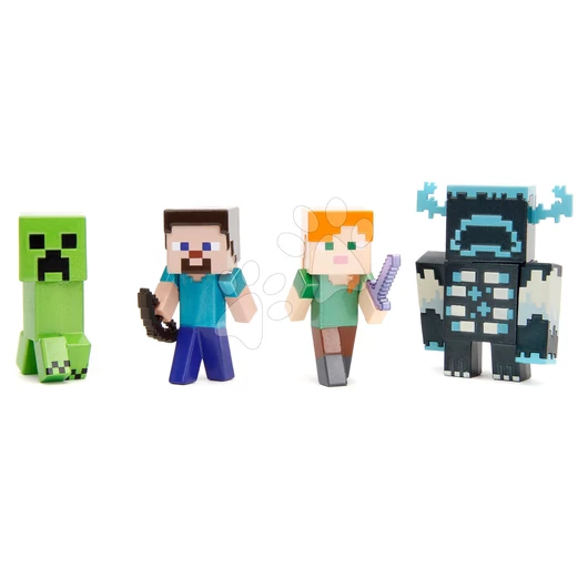 Gyűjthető figurák Minecraft 4-Pack Jada fém szett 4 fajta 6 cm magas J3262001