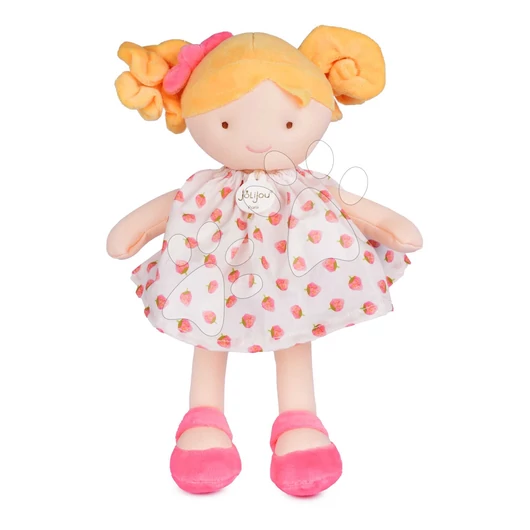 Rongybaba Strawberry Pretty Jolijou 28 cm szőke hajjal mintás ruciban 0 hó-tól JJ6064