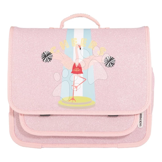 Iskolai aktatáska Schoolbag Paris Large Flamingo Jack Piers ergonomikus luxus kivitel 6 évtől 32*15*38 cm