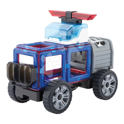 Mágneses építőjáték Rendőrség és mentőszolgálat Amazing Police & Rescue set Magformers 26 részes