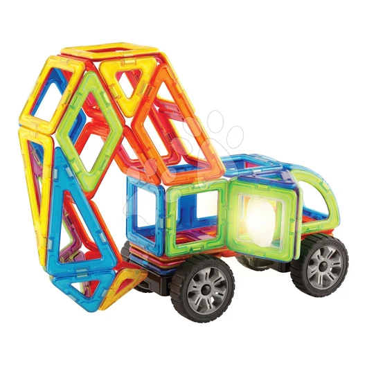 Mágneses építőjáték Villogó fények Dynamic Flash Set Magformers elektronikus  54 részes 3 évtől MGF0107