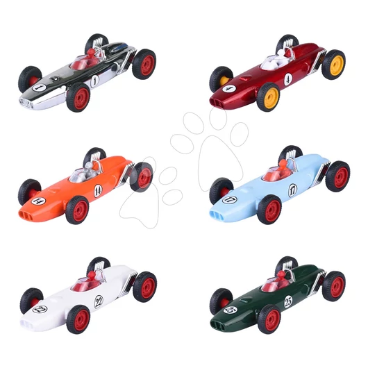 Kisautó Anniversary Edition First Ever Majorette fém gumi kerekekkel és gyűjtői boxban 7,5 cm hosszú 6 különböző fajta