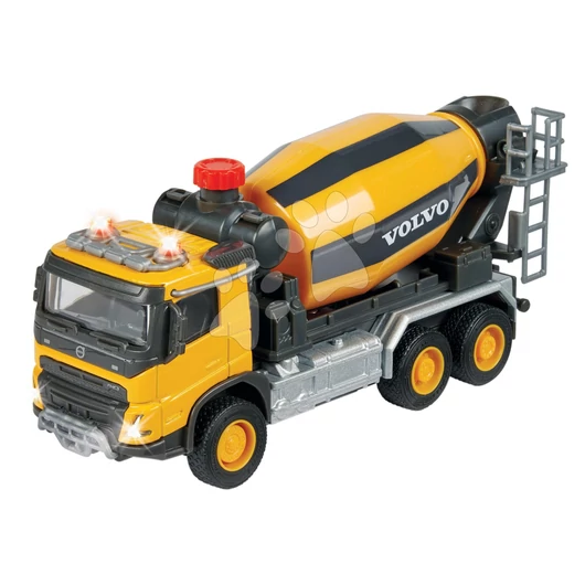 Betonkeverő autó Volvo Truck Cement Mixer Majorette hanggal és fénnyel hossza 19 cm