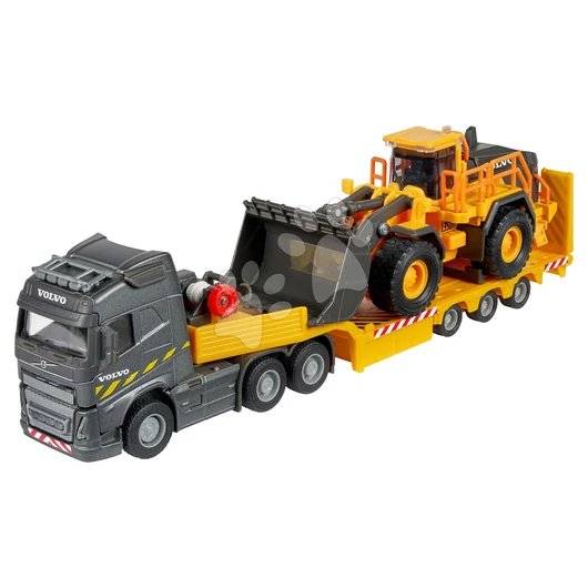 Kamión s nakladačom Volvo FH16 Truck & Wheel Loader Majorette 35 cm dĺžka od 3 rokov MJ3726002