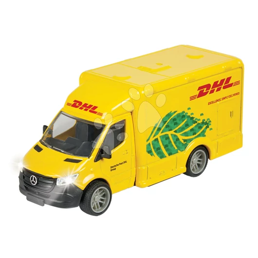 Futárautó Mercedes-Benz Sprinter DHL Majorette hanggal és fénnyel hossza 15 cm