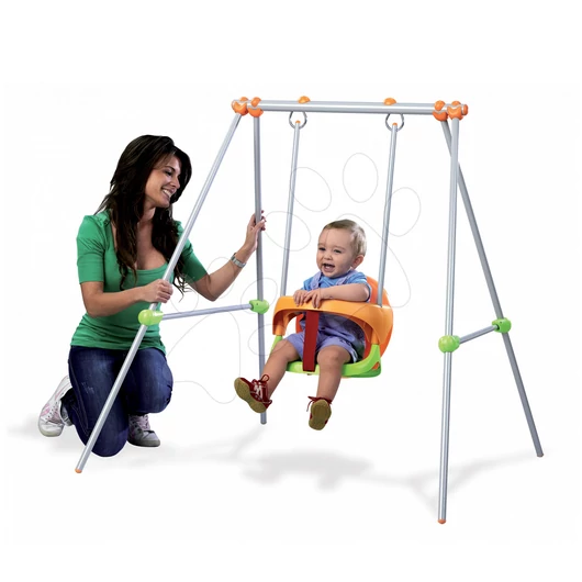 Smoby gyerek fém hinta Portique 310046 narancssárga-zӧld