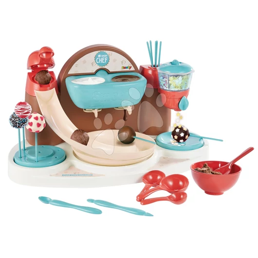 Játékos szakács receptekkel és formákkal Chef Cake Pops Factory Smoby nyalókák és csoki bonbon készítésére kiegészítőkkel 5 évtől