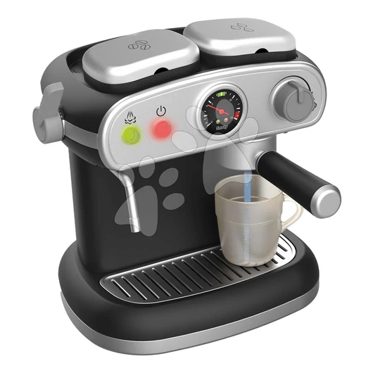 Eszpresszó kávéfőző Espresso Coffee Machine Smoby valósághű hanggal és fénnyel mágikus csészékkel 7 kiegészítővel