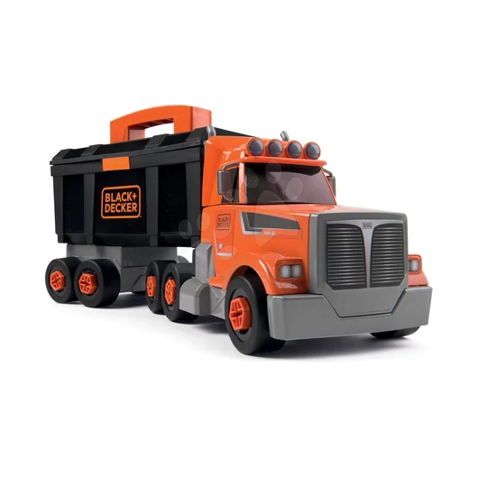 Kamion szerszámos bőrönddel Black&Decker Truck Smoby és 60 kiegészítővel, szerszámokkal