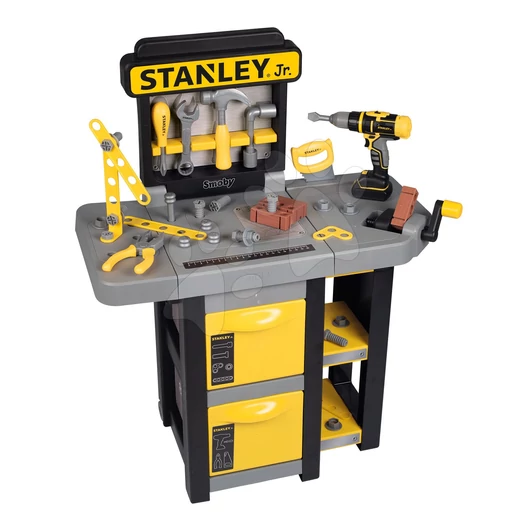 Munkapad összecsukható Stanley Open Bricolo Workbench Smoby 37 kiegészítővel