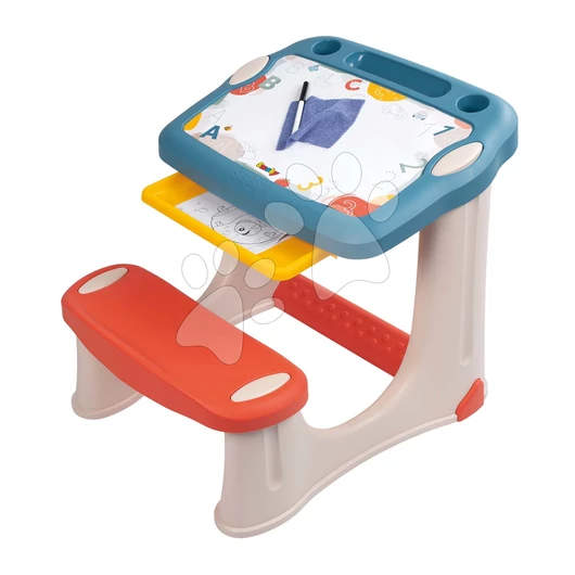 Rajzpad Magical Desk Smoby Rajzolj rá és töröld le 3 tárolórésszel és 12 kiegészítővel SM420224