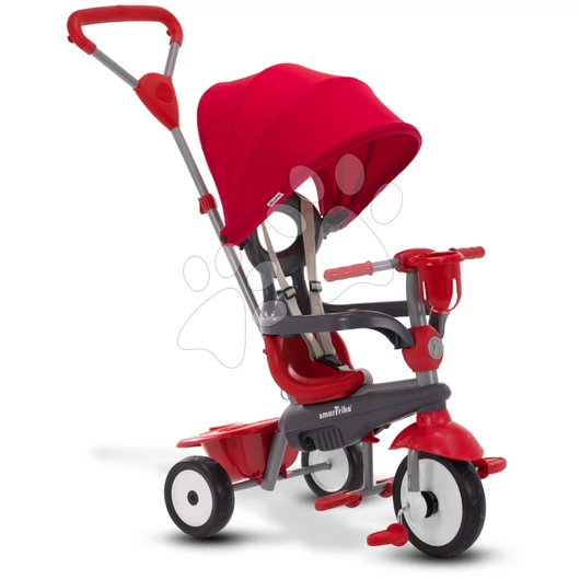 Tricikli Breeze Plus Red Classic smarTrike TouchSteering vezérlés kulacstartóval gumikerekekkel lengéscsillapítóval 10 hó-tól