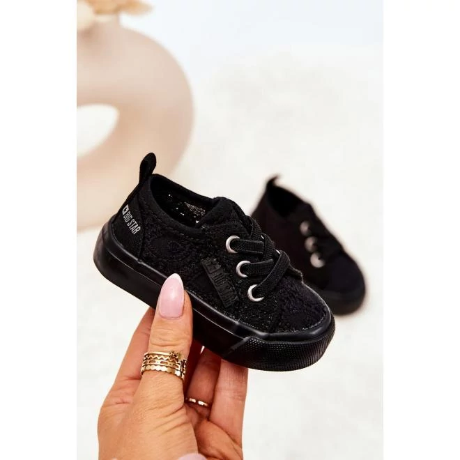 Fekete áttört Big Star tornacipő