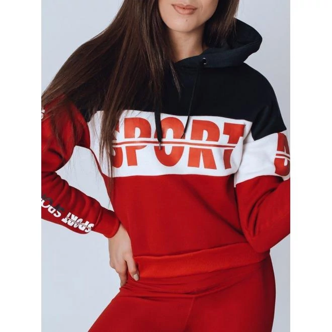 Klasszikus sötétkék női pulóver mintával