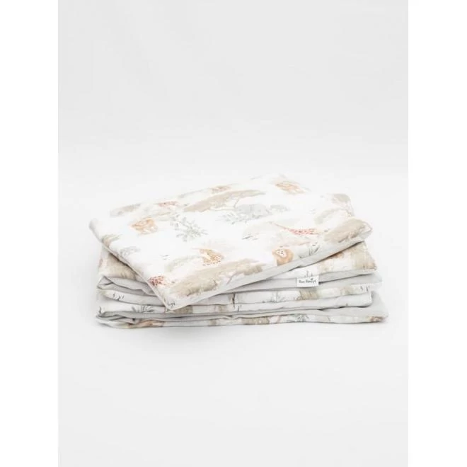 Bársony babaágy szett - Szafari