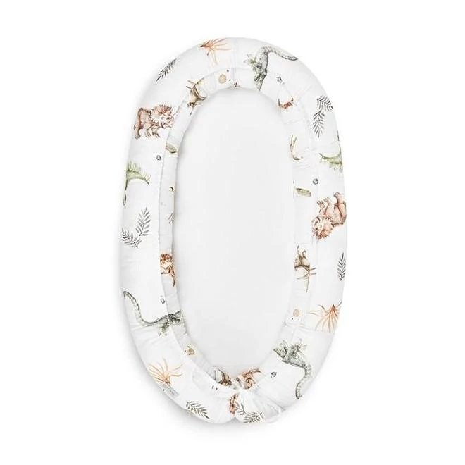 Pamut, kétoldalú baba fészek, dínó motívummal