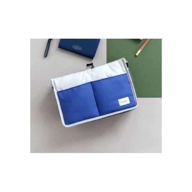 Kocsira akasztható rendszerező - kék / fehér