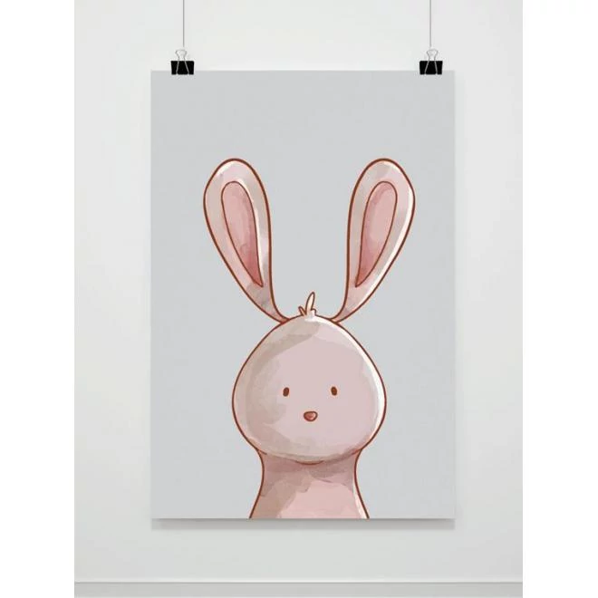 Dekoratív, fali poszter - nyuszi