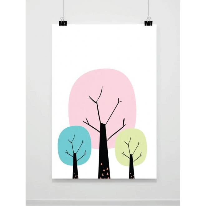 Dekoratív, fali poszter - erdő