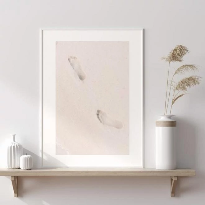 Természet témájú poszter, strand motívummal