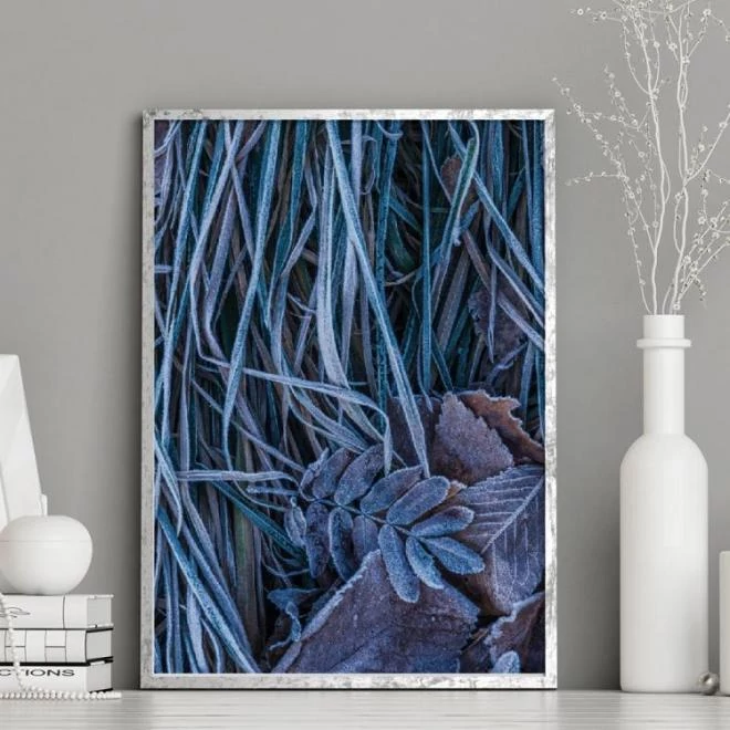 Természeti témájú poszter, kék árnyalatokban