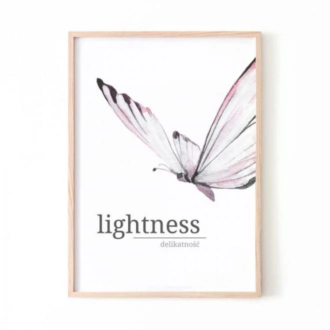 Fehér poszter, gyengédség motívummal