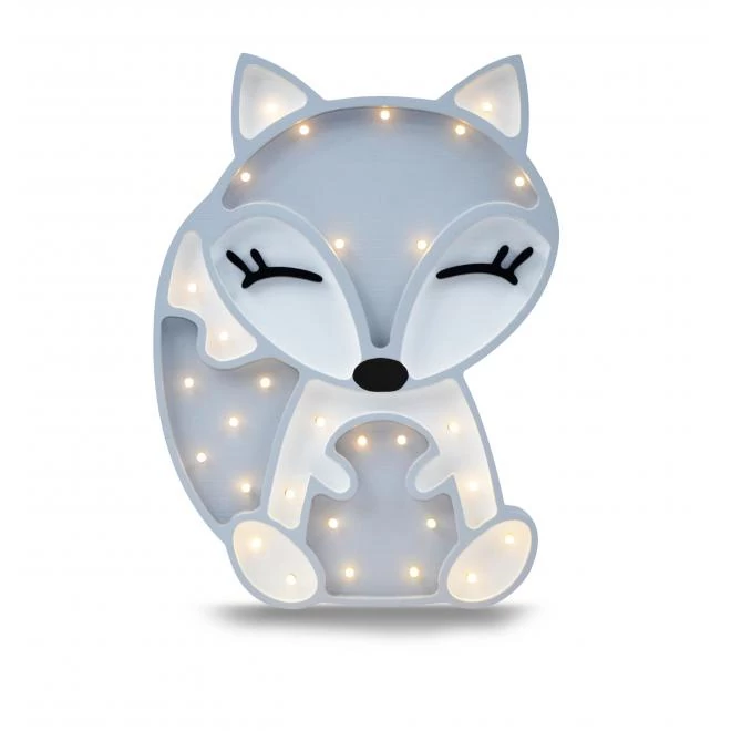 Gyermek fa lámpa, róka formájában