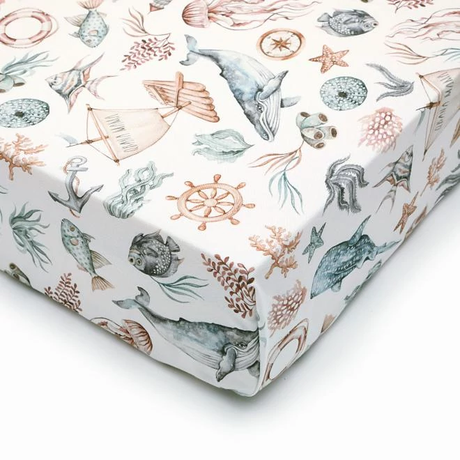 Pamut babalepedő, gumiszalaggal - Az óceán világa