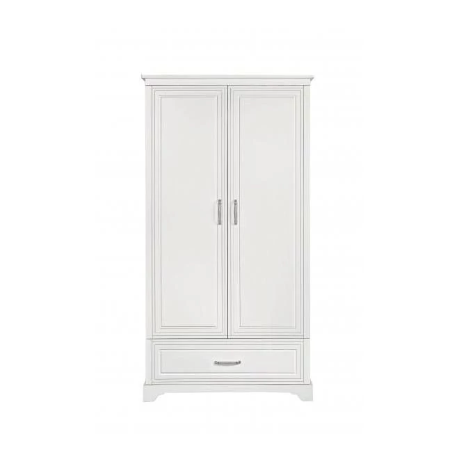 Kétajtós, rusztikus gardrób, fehér színben - MELODY