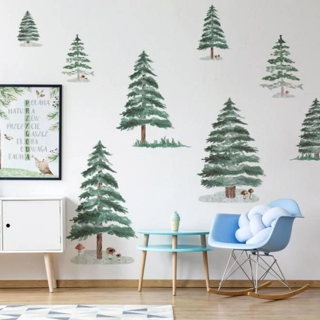 Lucfenyő motívumú, matrica szett