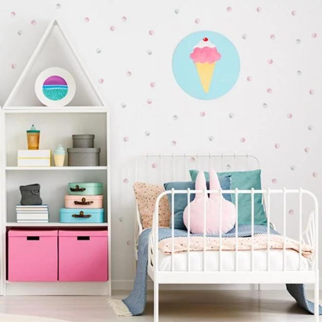 Gólyós matrica készlet, pasztell árnyalatokban