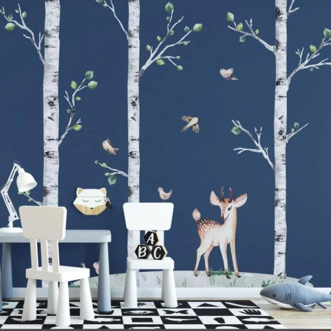 Erdei motívumú, matrica készlet