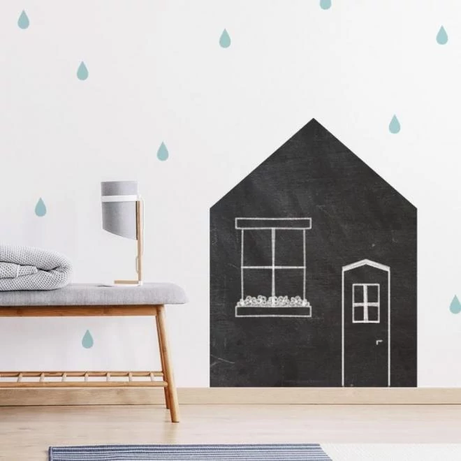 Ház alakú, tábla matrica