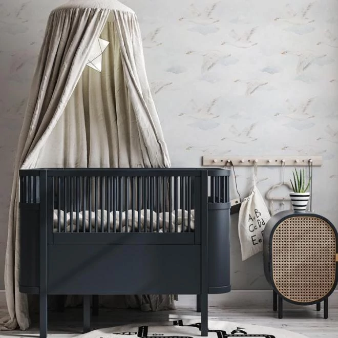 Gyerek tapéta, repülő liba motívummal