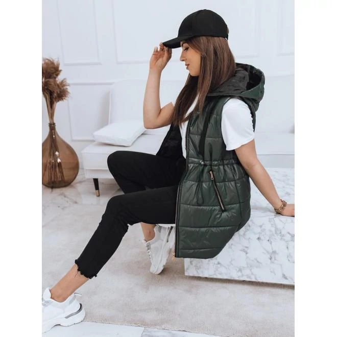 Steppelt női mellény zöld színben