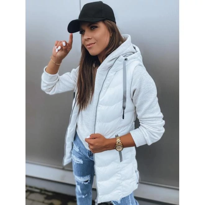 Matt női mellény fehér színben