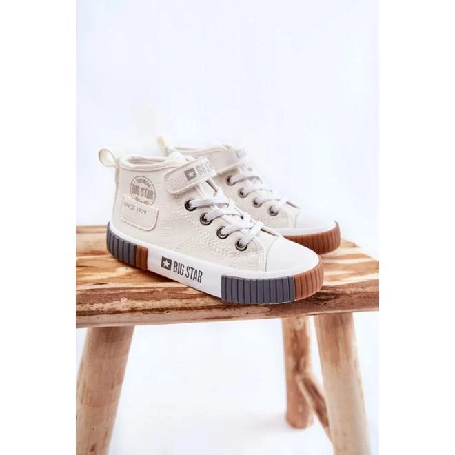 Magasszárú, Big Star tornacipő, fehér színben