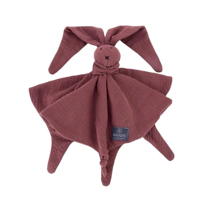 Doudou nyuszi, bordó színben