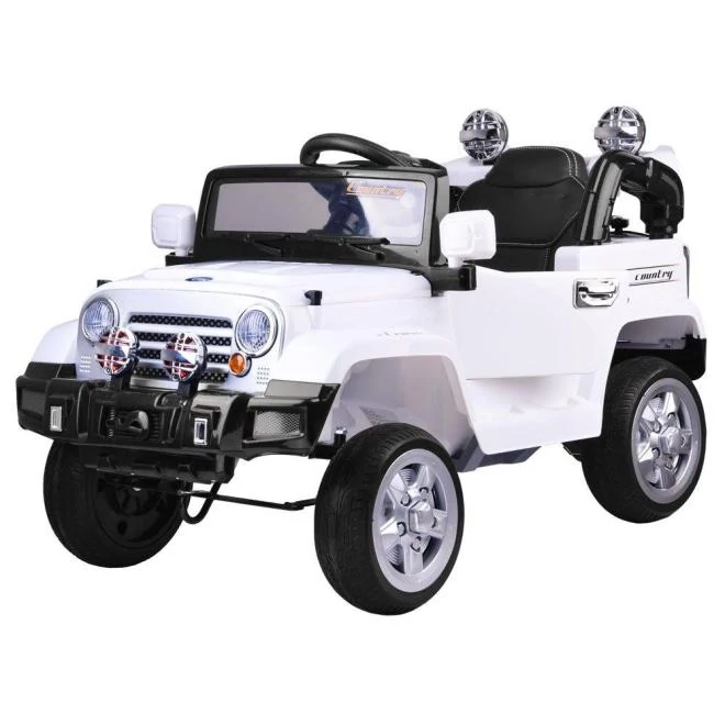 Távirányítós, terepjáró autó, fehér színben