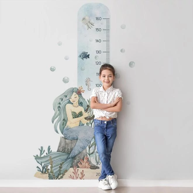 Gyermek magasságmérő, sellővel