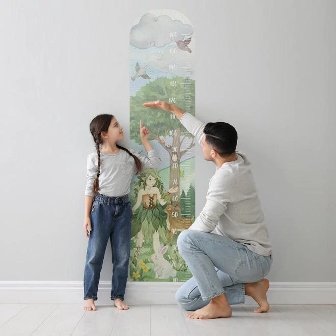 Gyermek magasságmérő, tündér motívummal