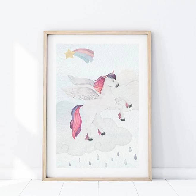 Dekoratív poszter, pegazussal